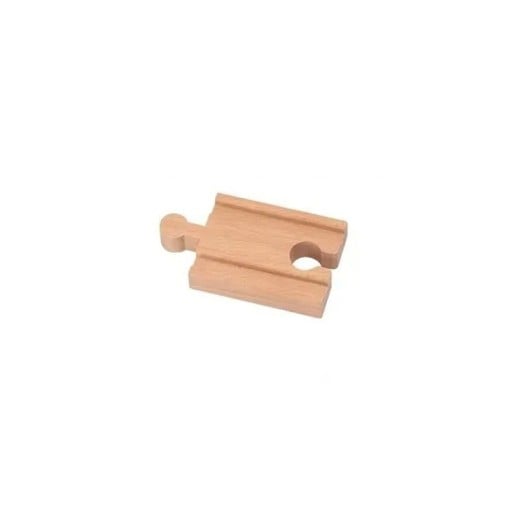 Houten kleine rechte spoor 5,5 x 4 x 1,2 cm Vervangend recht stuk voor spoorwegbaan Kwalitatieve houten rail voor uitbreiding van de spoorwegset