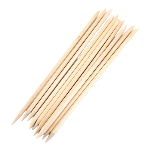 Houten manicurestokjes 10 stuks