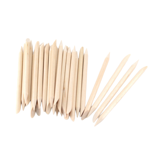 Houten manicurestokjes 30 stuks