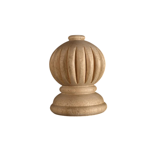 Houten meubelpoot rond decoratief 9x6 cm massief hout lichtbruin steun voor meubels reparaties en productie