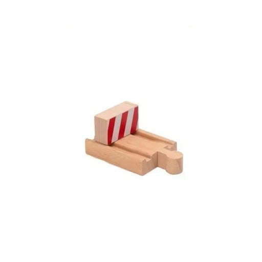 Houten spoorstop 5,5 x 4 x 1,2 cm Einddeel van het spoor Veilige afsluiting van de houten treinbaan met stevige spoorafsluiting