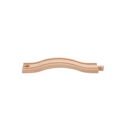 Houten verhoogde spoor 20 x 4 x 1,2 cm Verhoogde overgang van het spoor Vloeiende aansluiting Uitbreiding van de treinbaan Stabiel onderdeel