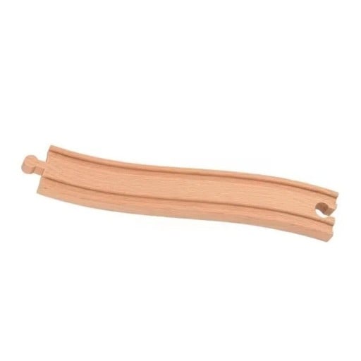 Houten verhoogde spoor 22,5 x 4 x 1,2 cm Verhoogde overgang van het spoor Vloeiende aansluiting Uitbreiding van de treinbaan Stabiel onderdeel voor kinderen
