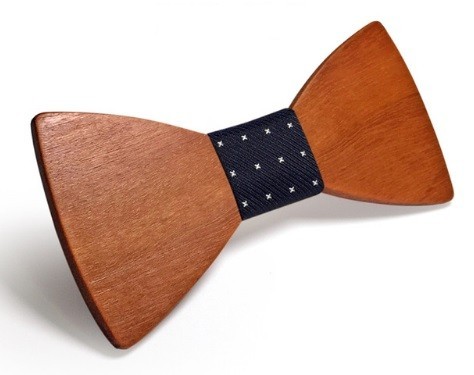 Houten vlinderdas J634