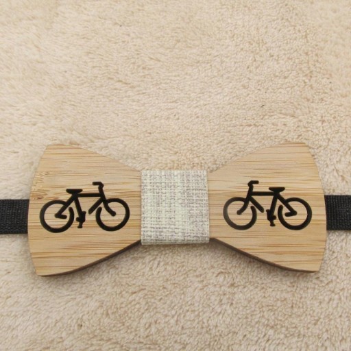 Houten vlinderdas voor jongens T1497