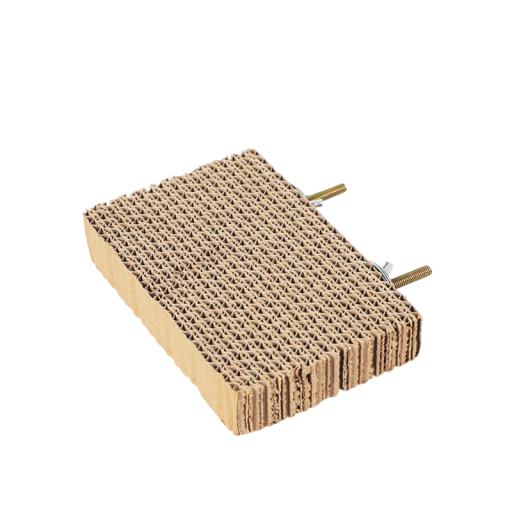 Hracía plošina pre vtákov s bidýlkami 15x15x3 cm papierová hnedá zavesená platforma do klietky pre papagáje a drobné vtáctvo