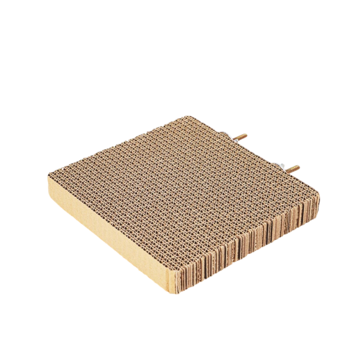 Hracía plošina pre vtákov s bidýlkami 21x20x3 cm papierová hnedá zavesená odpočinková platforma do klietky pre papagáje a vtákov