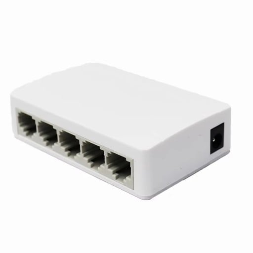 Hub LAN RJ45 5 porturi gigabit 1000Mbps Auto MDI MDIX Plug & Play comutator de rețea alb pentru acasă birou router PC TV