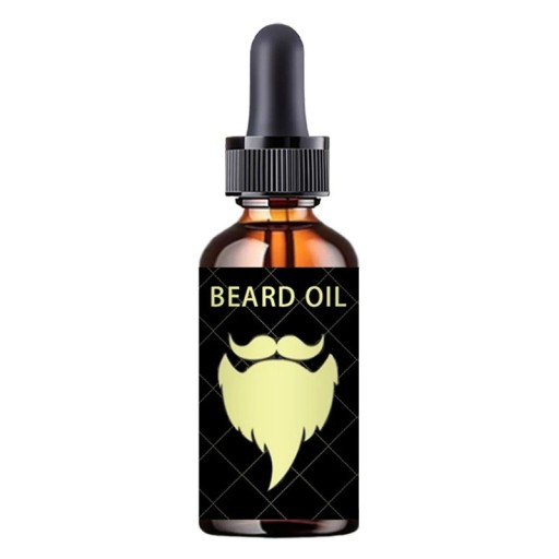 Huile à barbe 15 ml Huile essentielle naturelle pour la croissance de la barbe et des cheveux Hydratation de la peau Nutrition de la barbe Soin de la peau Parfum doux
