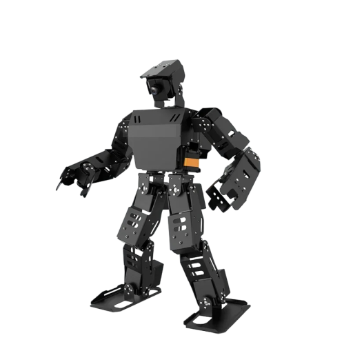 Humanoid robot AiNex 24 szabadsági fokkal Raspberry Pi 4B és ROS 193 x 135 x 415 mm fekete alumínium ötvözet a robotika oktatásához és versenyekhez