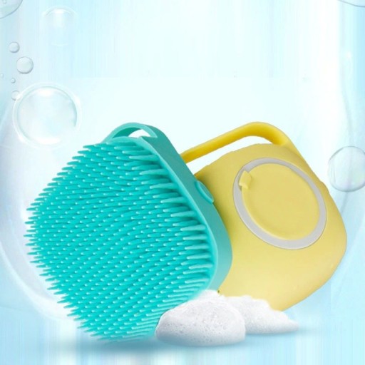 Hundevaskebørste med shampoodispenser