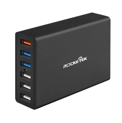 Hurtig opladning med 6 USB-porte