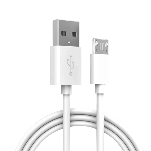 Hurtigopladningskabel Micro USB til USB A 1 m hvidt 5A tykt datakabel til hurtig opladning af telefon, tablet og holdbar kabeloverførsel