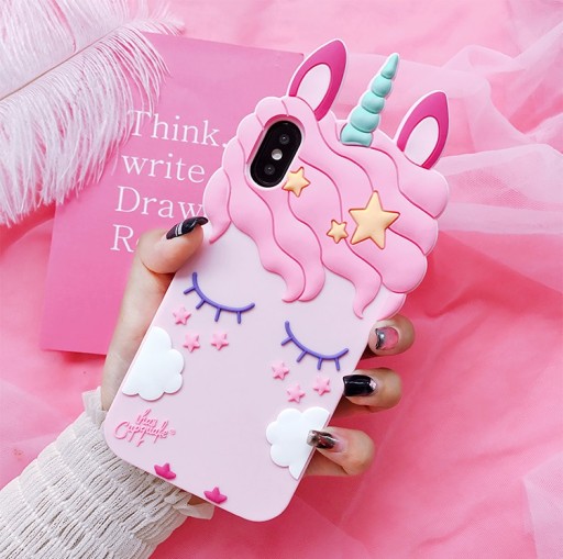 Husa de protectie pentru iPhone - unicorn 3D