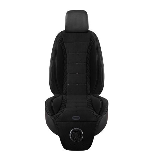 Husa de răcire pentru scaun auto cu un ventilator 60 x 40 x 42 cm și 48 x 32 cm Alimentare 12 V din bricheta auto Negru