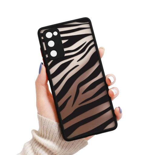 Husa transparenta Samsung A14 5G cu model dungi zebra