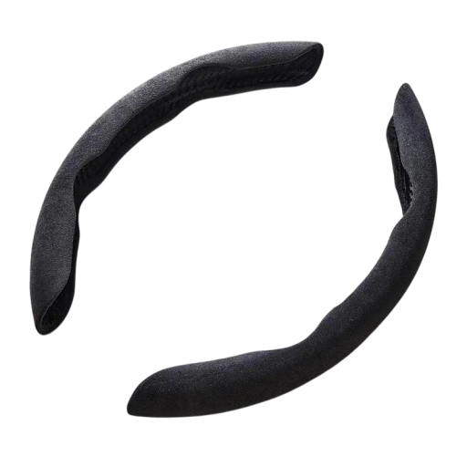 Husă volan din piele de căprioară, plush, anti-alunecare, universală, în formă de O și D, decorare interioară auto, design elegant
