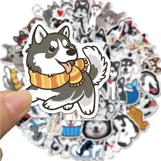 Husky klistermärken 10/30/50 st