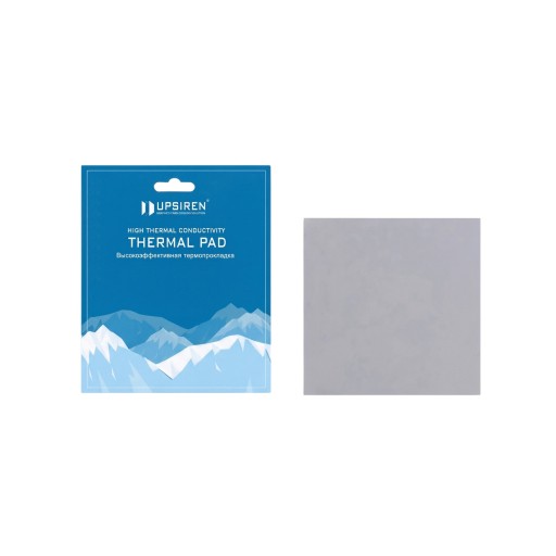 Hűtő hővezető lapka 100 x 100 x 0,5 mm 21 W/m.K vezetőképességgel szürke elektromosan nem vezető vágáshoz GPU, CPU és SSD számára