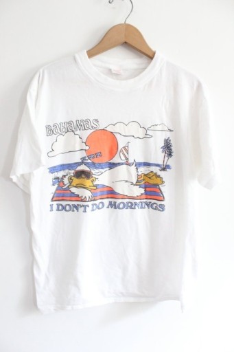 Hvid dame-T-shirt med print A1235