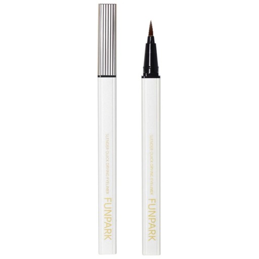Hvide vandtætte flydende eyeliner 13 x 1 cm med tynd pensel langtidsholdbar og vandfast til markant og præcis øjenmakeup