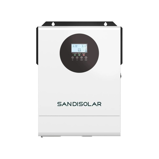 Hybride zonne-omvormer 6,2 kW 48 V AC 220-240 V zonder parallelle aansluiting LCD-display en LED-indicatie wit voor fotovoltaïsche systemen en huizen en vakantiehuizen
