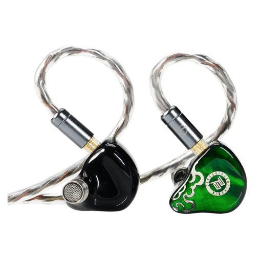 Hybridní sluchátka do uší s vyměnitelnými konektory 3,5 a 4,4 mm odnímatelný kabel 20–20 000 Hz citlivost 109 dB pro poslech hudby