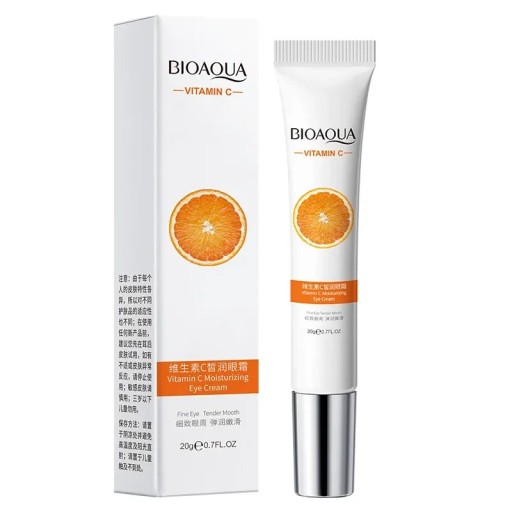 Hydraterende oogcrème 20 g met vitamine C Voeding en verheldering van de oogcontour Vermindering van rimpels Zwelling en donkere kringen