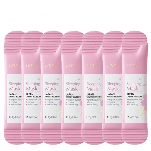 Hydrating Face Mask with Cherry Blossom Extract Brightening Mask with Cherry Blossom Soothing Face Mask 3 g 7 pcs