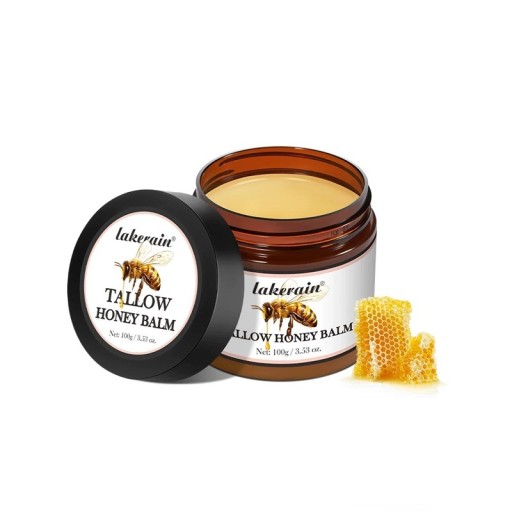 Hydrerende honningcreme til ansigt og krop med oksetalg uden parfume 100 g i krukke til pleje af sensitiv tør hud