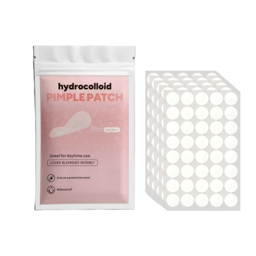 Hydrocolloïdpleisters voor puistjes 200 st Transparant onzichtbaar Diep reinigend Verschillende maten Waterdicht 6–10 u