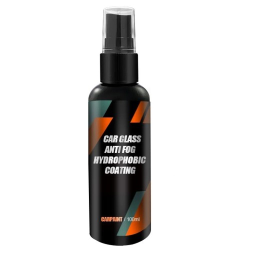 Hydrofób spray autóüvegre párásodás ellen 100 ml védőréteg fekete palack autóüveg alkalmazás