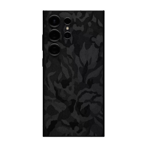 Hydrogel beschermfolie voor Samsung Galaxy S23 Plus voor de achterkant van de telefoon met zwart camouflagepatroon