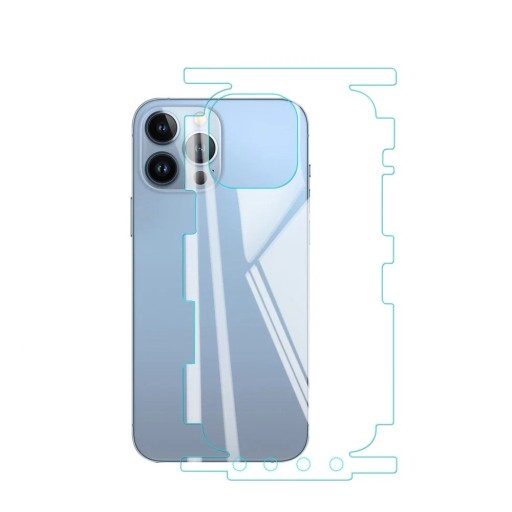 Hydrogel skyddsfilm för baksidan och sidorna av iPhone 14 Pro Max, 3 st, skydd av telefonens baksida mot repor