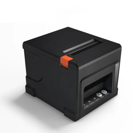 HZTZ 80mm hőnyomtató HZ-8360 POS nyomtató automatikus vágóval USB LAN Bluetooth éttermek konyhák EU csatlakozó