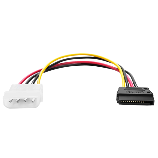 IDE Molex 4-pins naar SATA-voedingskabel PVC-adapterverkleiner voor harde schijven SSD HDD-hub Computeraccessoires