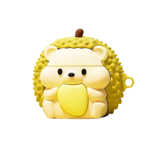 Igel Silikonhülle für AirPods Pro Niedliches schützendes Design in Form eines Igels Weiche Silikonhülle