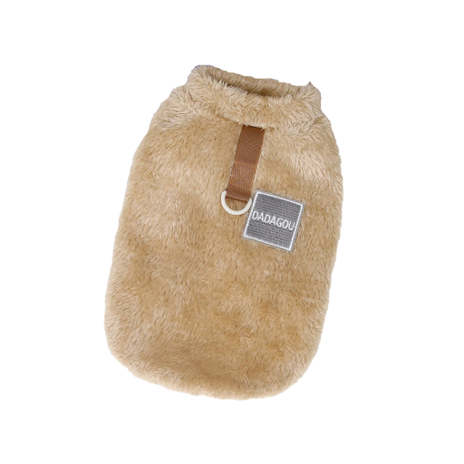 Îmbrăcăminte din fleece pentru câini Pulover călduros de iarnă Hanorac din fleece căptușit pentru câini Geacă călduroasă de o singură culoare pentru câini