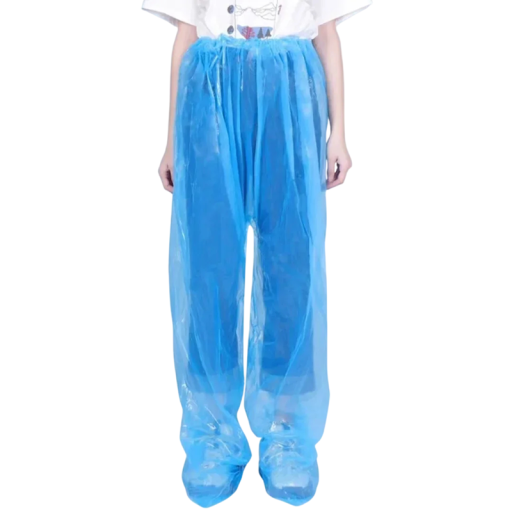 Impermeable desechable para pies protección contra la lluvia longitud 125 cm plástico impermeable para bicicleta senderismo y festival en la mochila