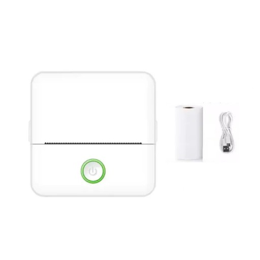 Impressora térmica portátil X6 Mini Bluetooth sem tinta 200DPI Papel autocolante para notas de estudantes e impressão a preto e branco