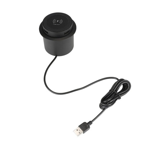 Inbyggd dubbel USB trådlös laddare
