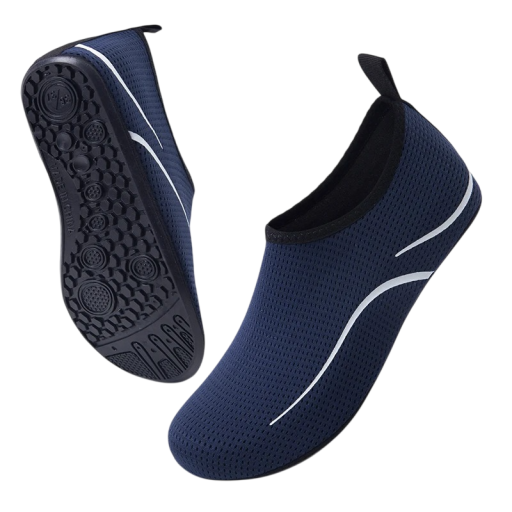 Încălțăminte de apă unisex Cu talpă din cauciuc Model slip-on cu manșetă Securitate textilă Pentru apă și uscat Pentru plajă, piscină și sporturi acvatice