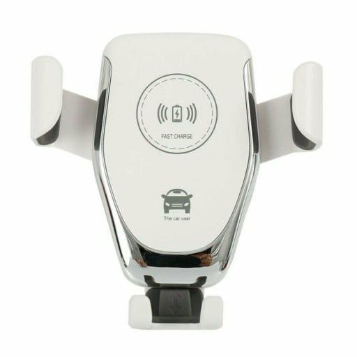 Încărcător wireless pentru mașină 10 W cu suport pentru telefon în ventilație Conector Micro USB Material ABS și policarbonat Dimensiune 11 x
