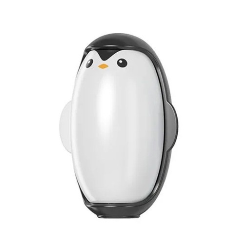 Îndepărtător lavabil de scame și păr de animale 10,7 x 7,4 cm Rolă manuală portabilă în formă de pinguin Confortabilă la îndemână și utilizare