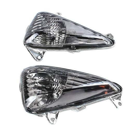 Indicatori di direzione per moto per Honda CBF600S e Varadero 1000 Copertura trasparente Riflettore lucido Forma triangolare Plastica Sinistra