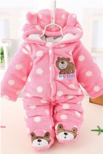 Infant Winter Overall with Bear J1954