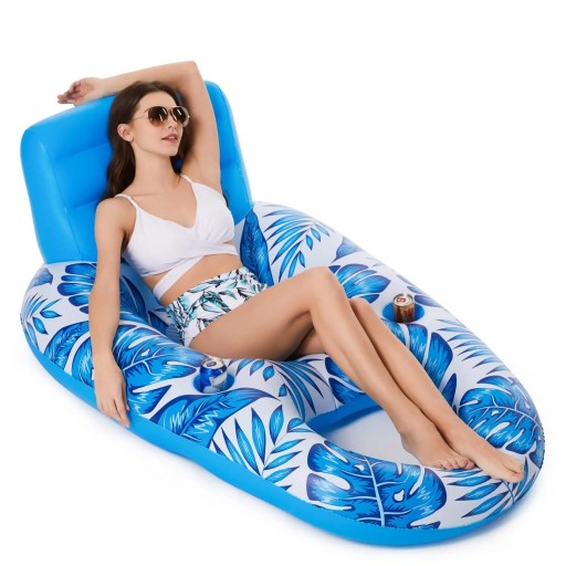 Inflatable Pool Float Relaxing Floating Lounger for Water in the Pool Inflatable Accessory for Summer Comfort and Relaxation