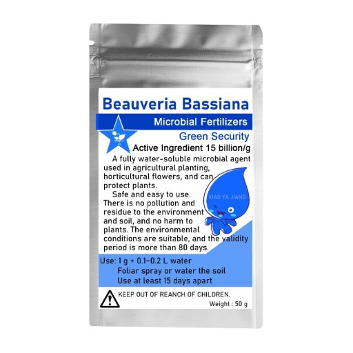 Îngrășământ organic microbian în pulbere 50 g solubil în apă pentru diluare cu apă și aplicare pe frunze și solul plantelor