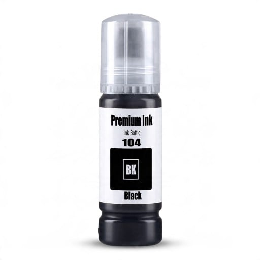Inkoust 104 Pro Epson EcoTank ET-2821 ET-2825 ET-2826 ET-2830 Náplň v lahvičce 70 ml Na vodnej báze Dye Black Čierny Do zásobníkov