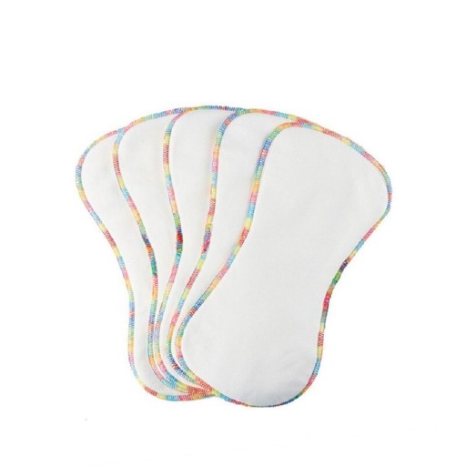 Inserções de tecido em fibra de bambu e microfibra 10 pcs Inserções absorventes para calças de fraldas 4 camadas Para crianças de 3 a 15 kg 27 x 12 cm